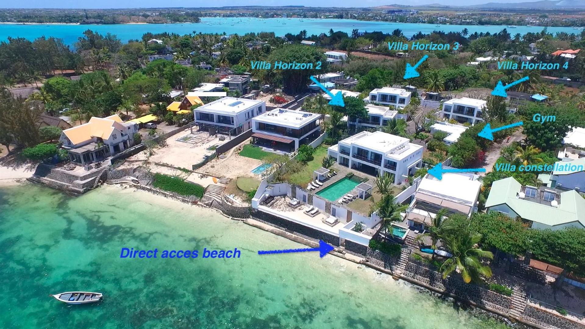 Villa Horizon By Dream Escapes, Beachfront Villa Pointe aux Canonniers Exterior foto